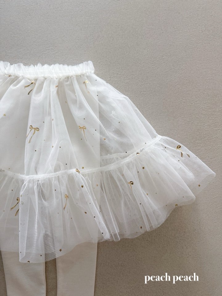 Peach Peach - Korean Baby Fashion - #babyoutfit - Sherbet Tutu Leggings - 11