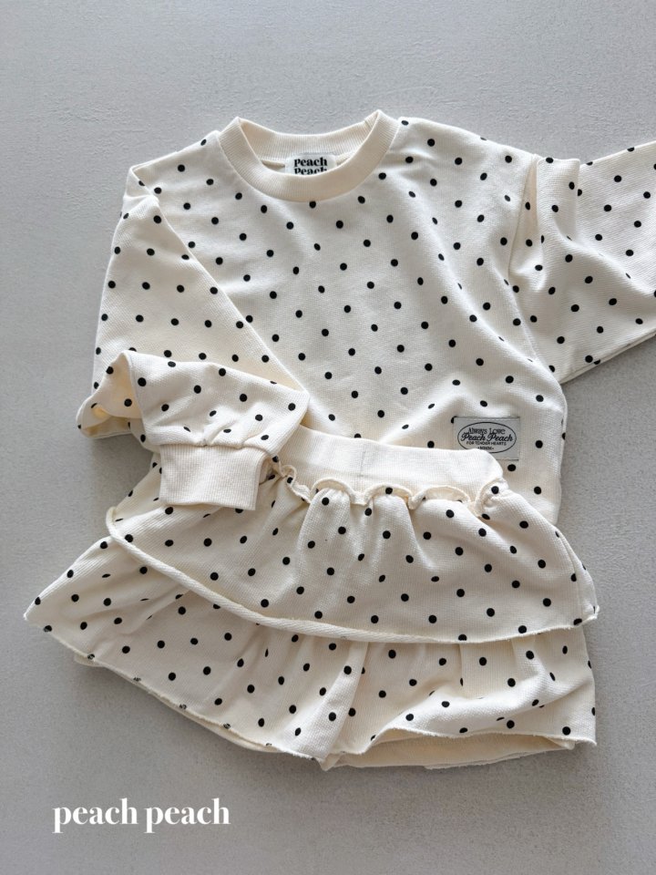 Peach Peach - Korean Baby Fashion - #babywear - Coco Dot Sweatshirt - 9