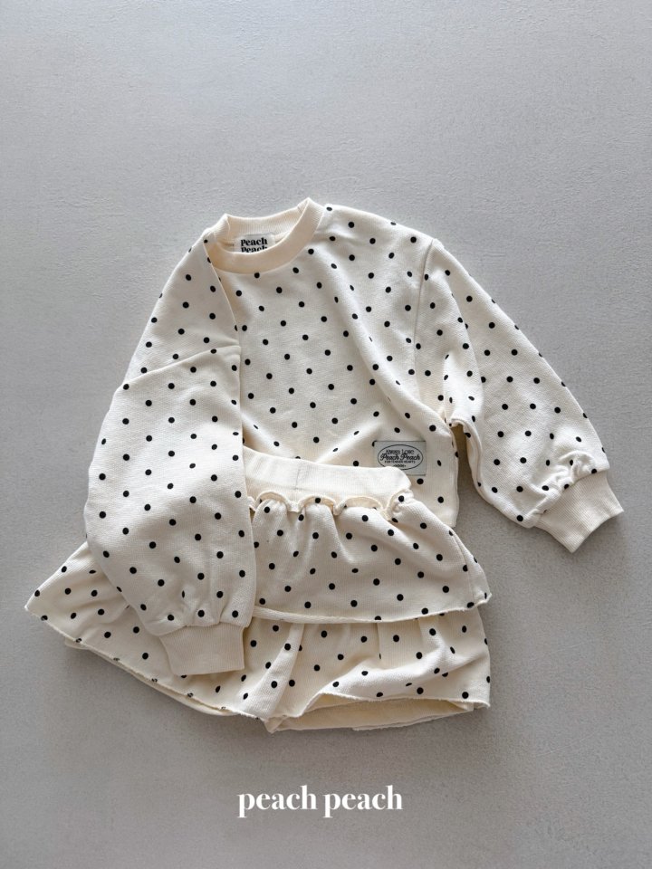 Peach Peach - Korean Baby Fashion - #onlinebabyboutique - Coco Dot Sweatshirt - 10