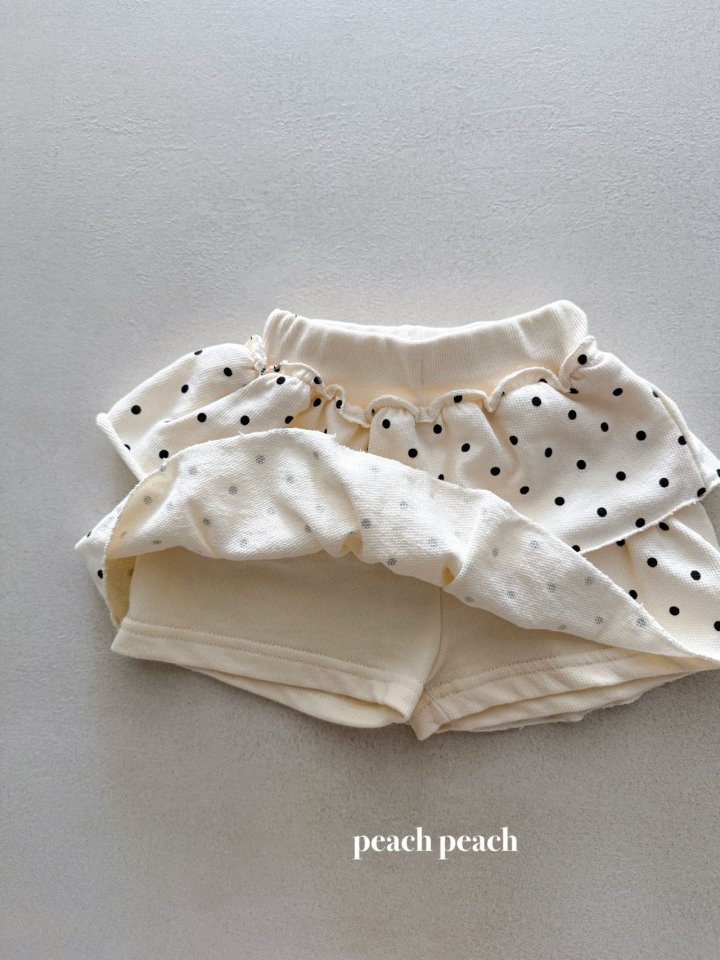 Peach Peach - Korean Baby Fashion - #onlinebabyboutique - Coco Dot Skort - 5