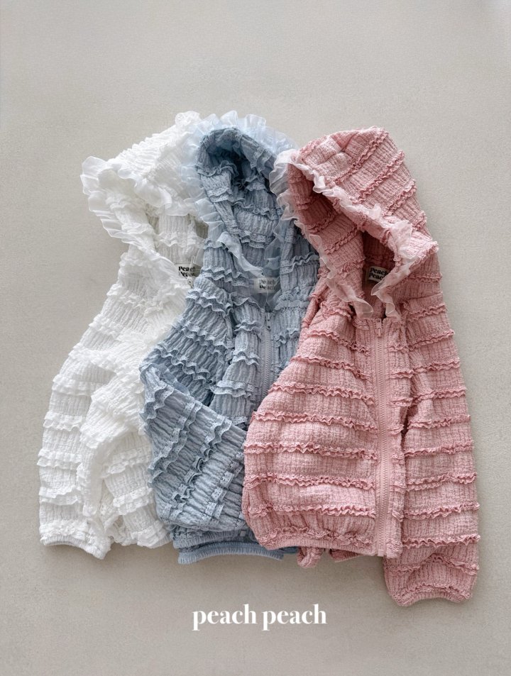 Peach Peach - Korean Baby Fashion - #onlinebabyshop - Mimi Lace Zip-Up - 3