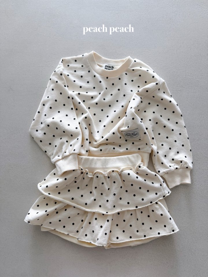 Peach Peach - Korean Baby Fashion - #onlinebabyshop - Coco Dot Sweatshirt - 11