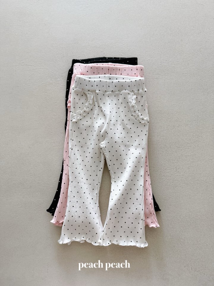 Peach Peach - Korean Baby Fashion - #onlinebabyshop - Soft Dot Pants