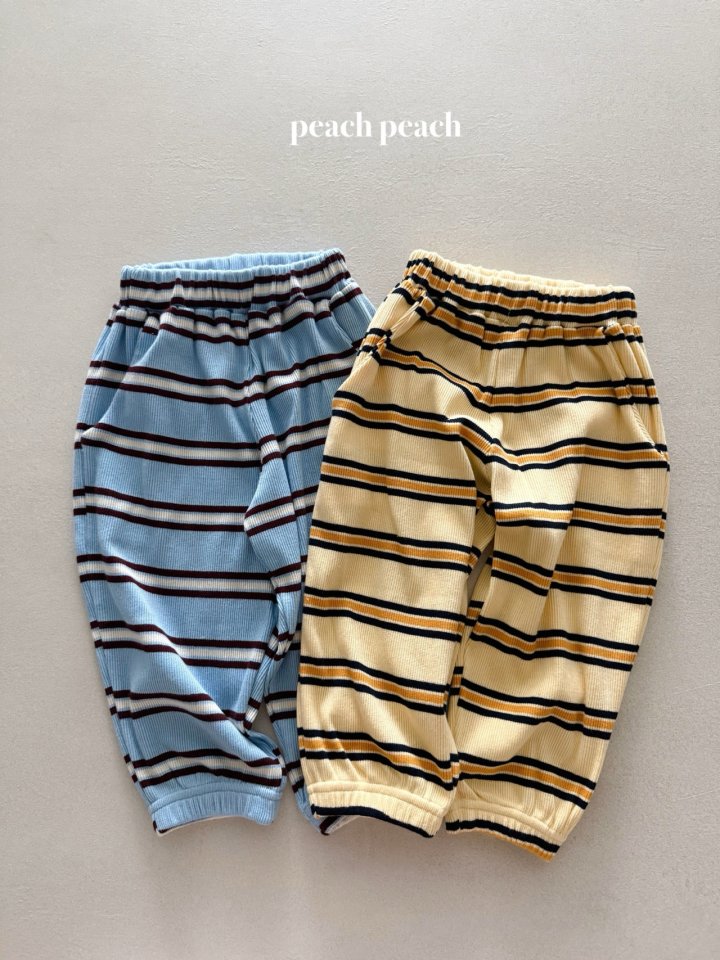Peach Peach - Korean Baby Fashion - #smilingbaby - Chocolate Latte Jogger Pants - 3