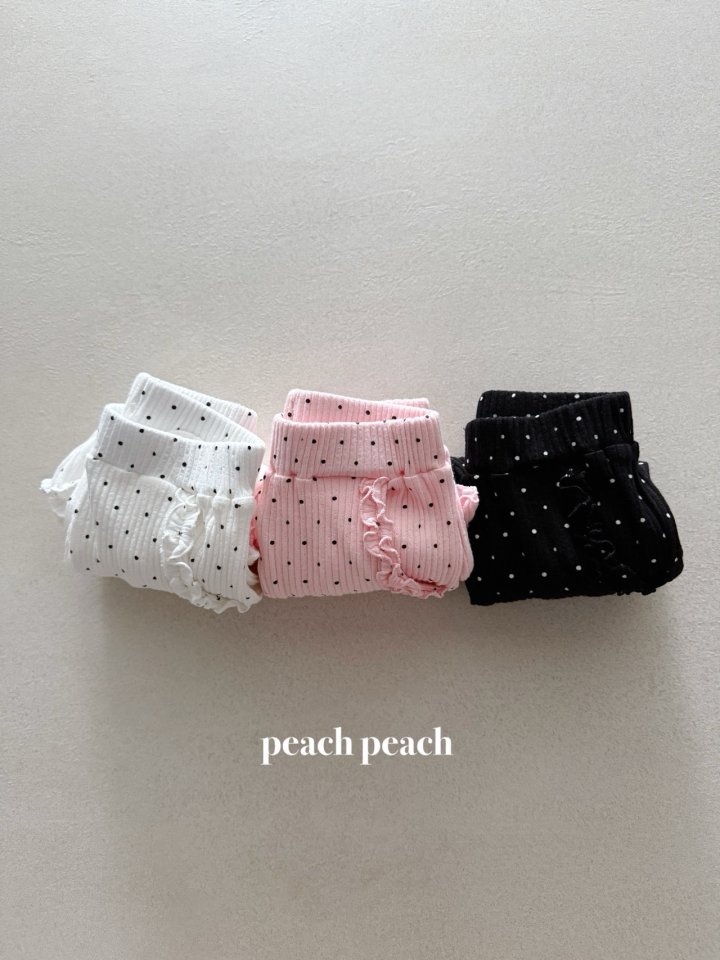 Peach Peach - Korean Baby Fashion - #smilingbaby - Soft Dot Pants - 2