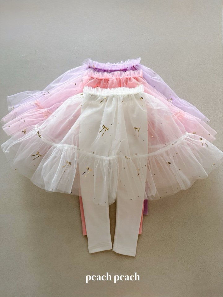 Peach Peach - Korean Baby Fashion - #smilingbaby - Sherbet Tutu Leggings