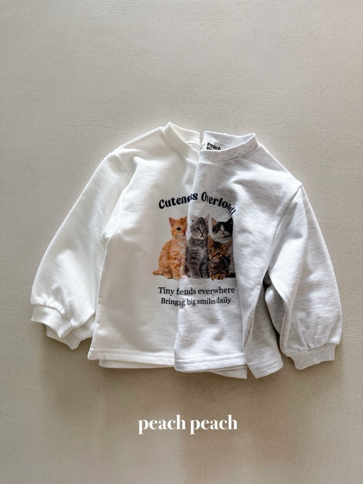 Peach Peach - Korean Women Fashion - #pursuepretty - Kitty Tee (with Mom) - 4