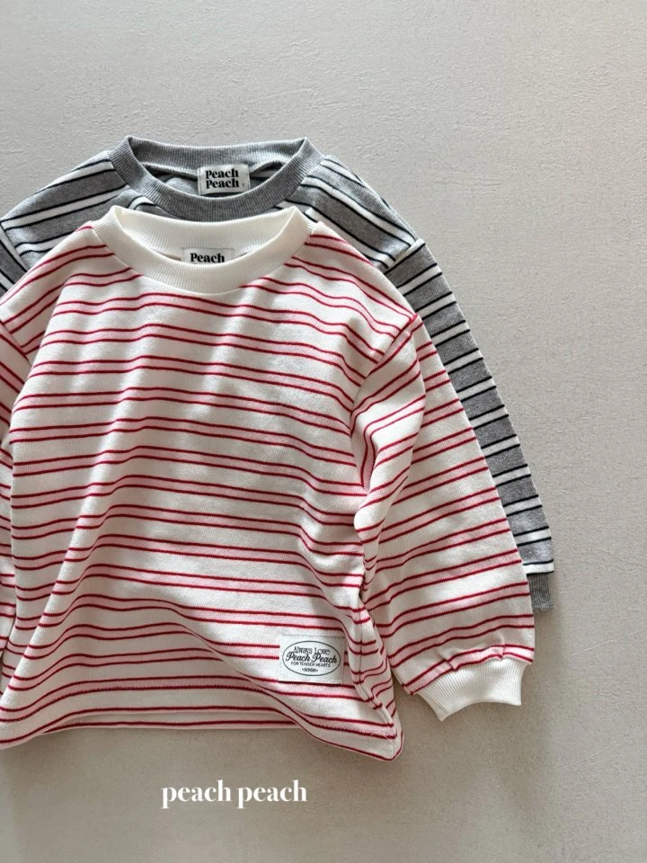 Peach Peach - Korean Women Fashion - #romanticstyle - Merry Tee (with Mom) - 3