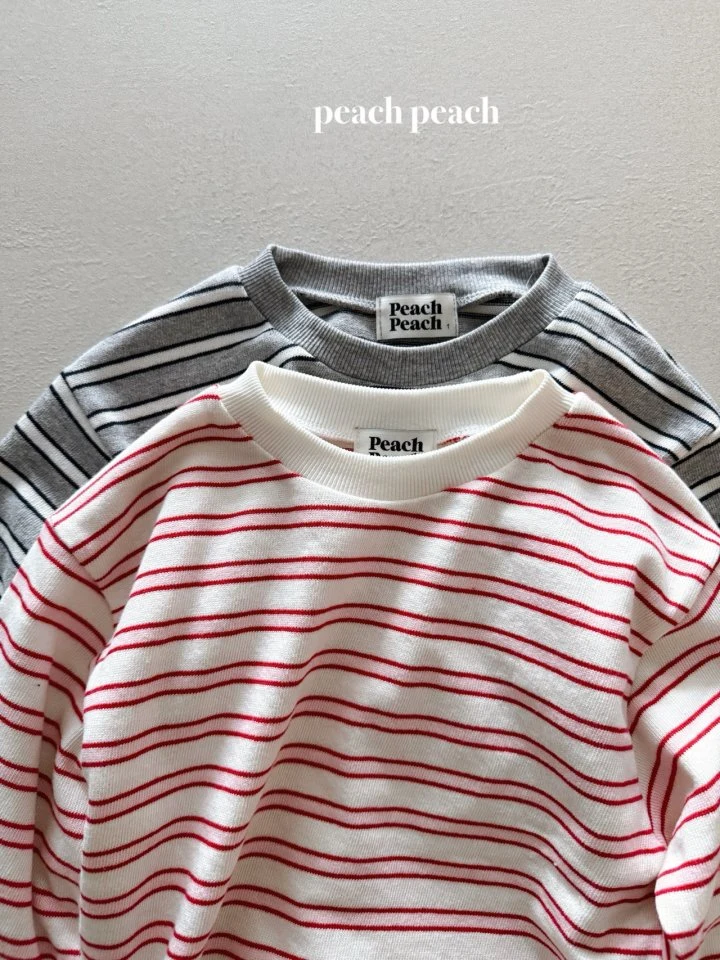 Peach Peach - Korean Women Fashion - #romanticstyle - Merry Tee (with Mom) - 4