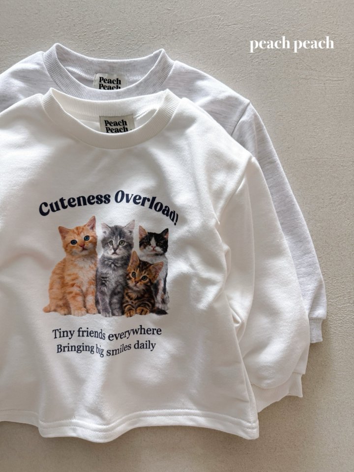 Peach Peach - Korean Women Fashion - #thatsdarling - Kitty Tee (with Mom) - 7