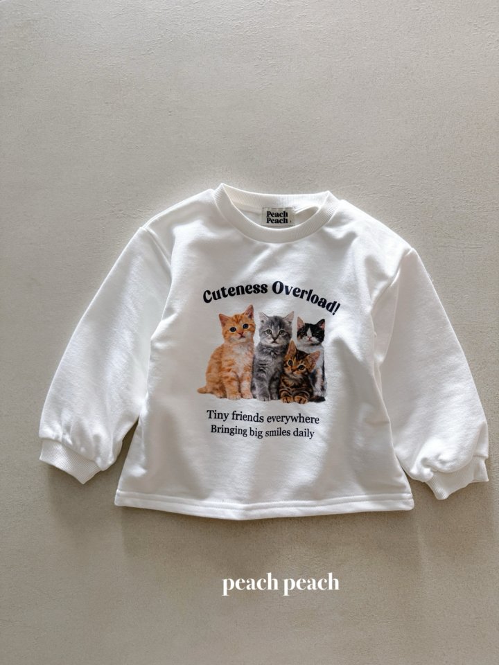 Peach Peach - Korean Women Fashion - #thelittlethings - Kitty Tee (with Mom) - 8