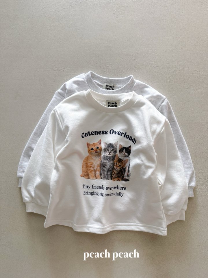 Peach Peach - Korean Women Fashion - #vintageinspired - Kitty Tee (with Mom)