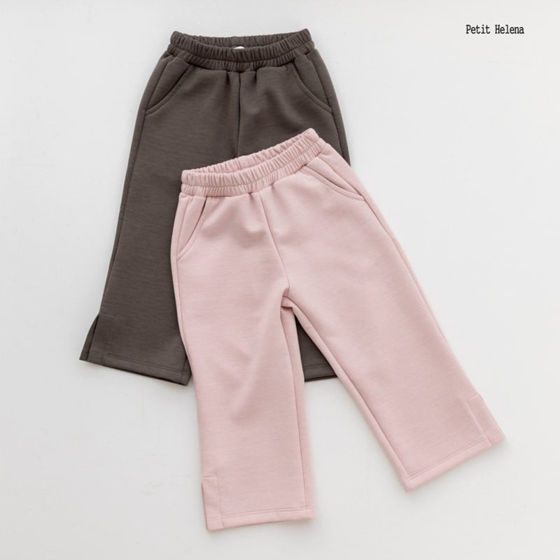 Petit Helena - Korean Children Fashion - #designkidswear - Slit Wide Pants - 3