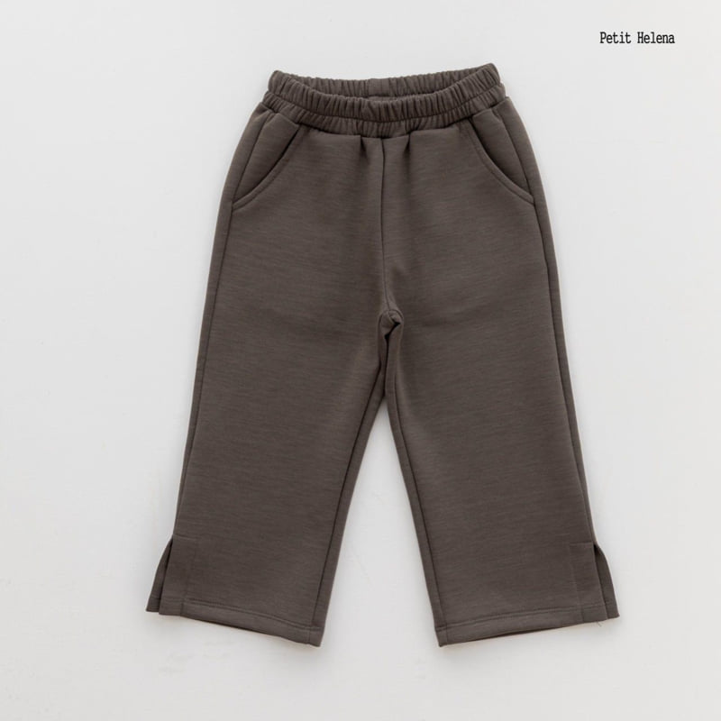 Petit Helena - Korean Children Fashion - #fashionkids - Slit Wide Pants - 5