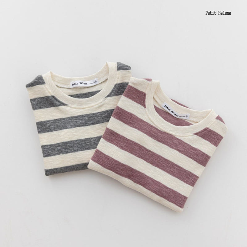 Petit Helena - Korean Children Fashion - #fashionkids - Bias Stripe Tee