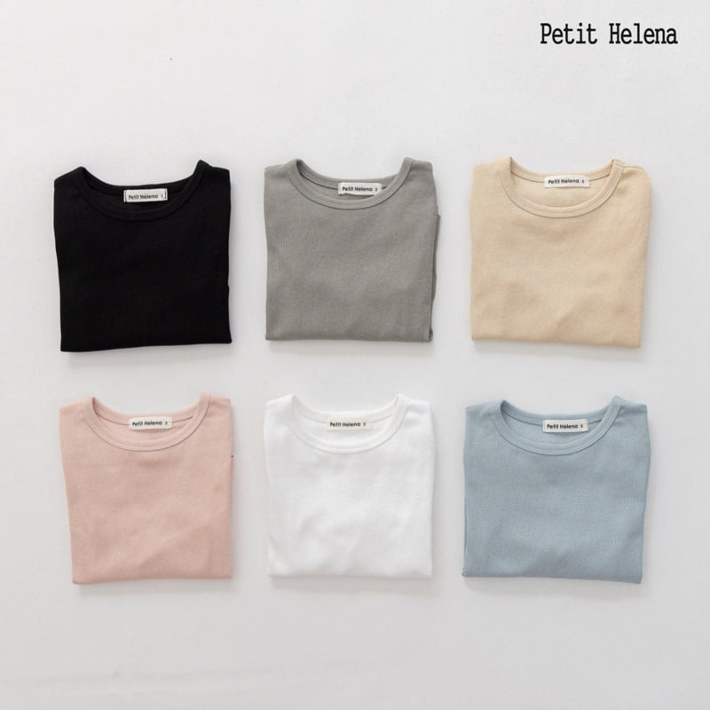 Petit Helena - Korean Children Fashion - #kidsshorts - Etti Ribbed Tee