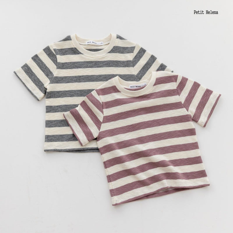 Petit Helena - Korean Children Fashion - #kidsstore - Bias Stripe Tee - 3