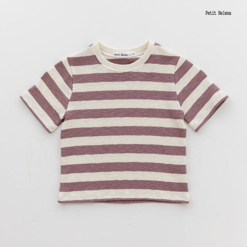 Petit Helena - Korean Children Fashion - #littlefashionista - Bias Stripe Tee - 6