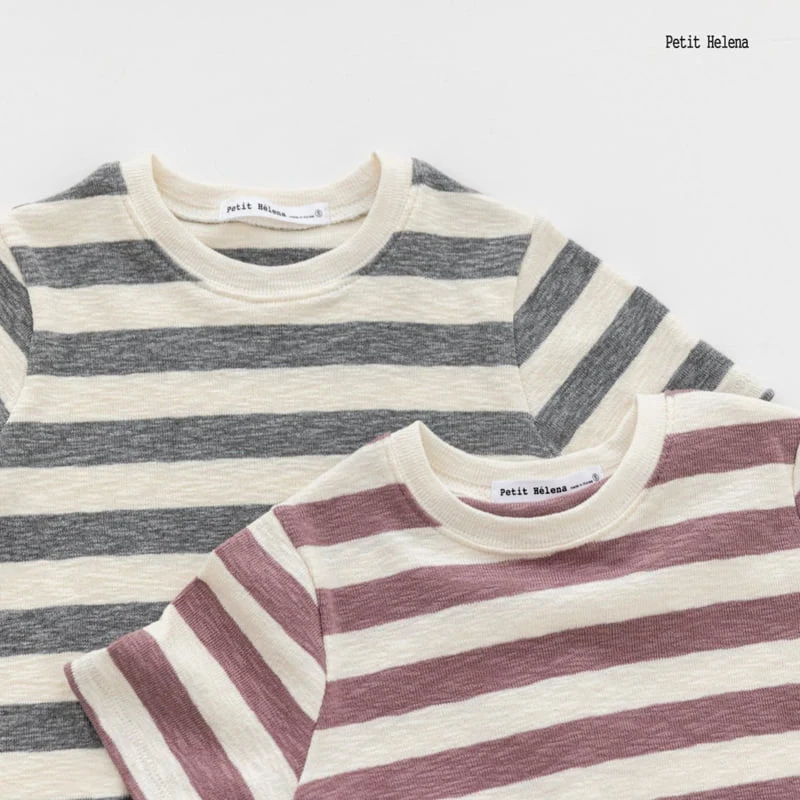 Petit Helena - Korean Children Fashion - #minifashionista - Bias Stripe Tee - 8