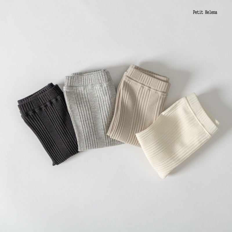 Petit Helena - Korean Children Fashion - #toddlerclothing - Maren Ribbed Leggings - 2