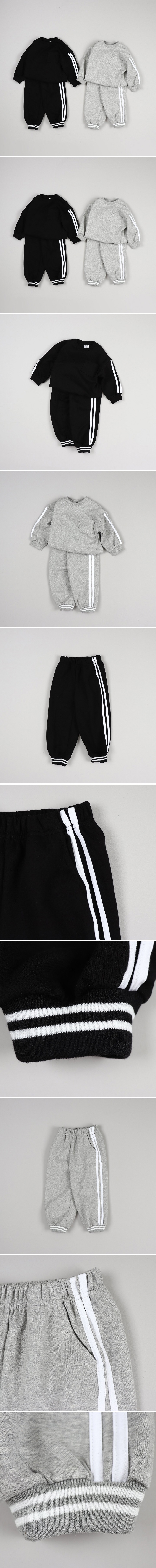 Play - Korean Children Fashion - #kidsshorts - Double Line Jogger Pants