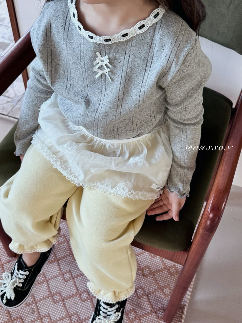 Poisson - Korean Children Fashion - #Kfashion4kids - Mellow Ribbon Tee - 7