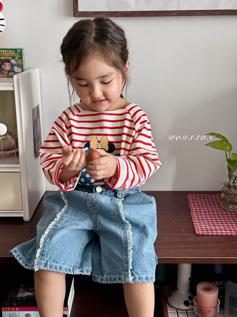 Poisson - Korean Children Fashion - #childofig - Lace Bermuda Pants - 10