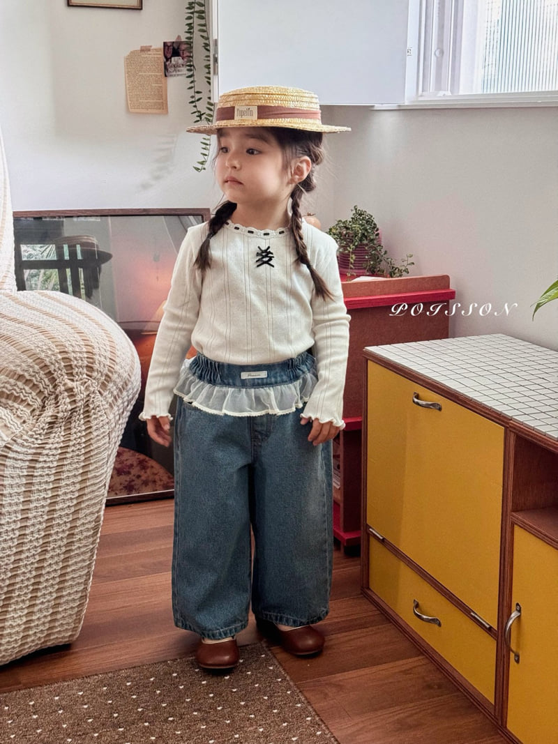 Poisson - Korean Children Fashion - #childofig - Mellow Ribbon Tee - 12