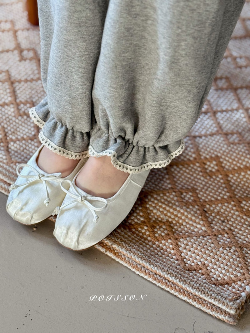 Poisson - Korean Children Fashion - #childofig - Frill Jogger Pants - 4