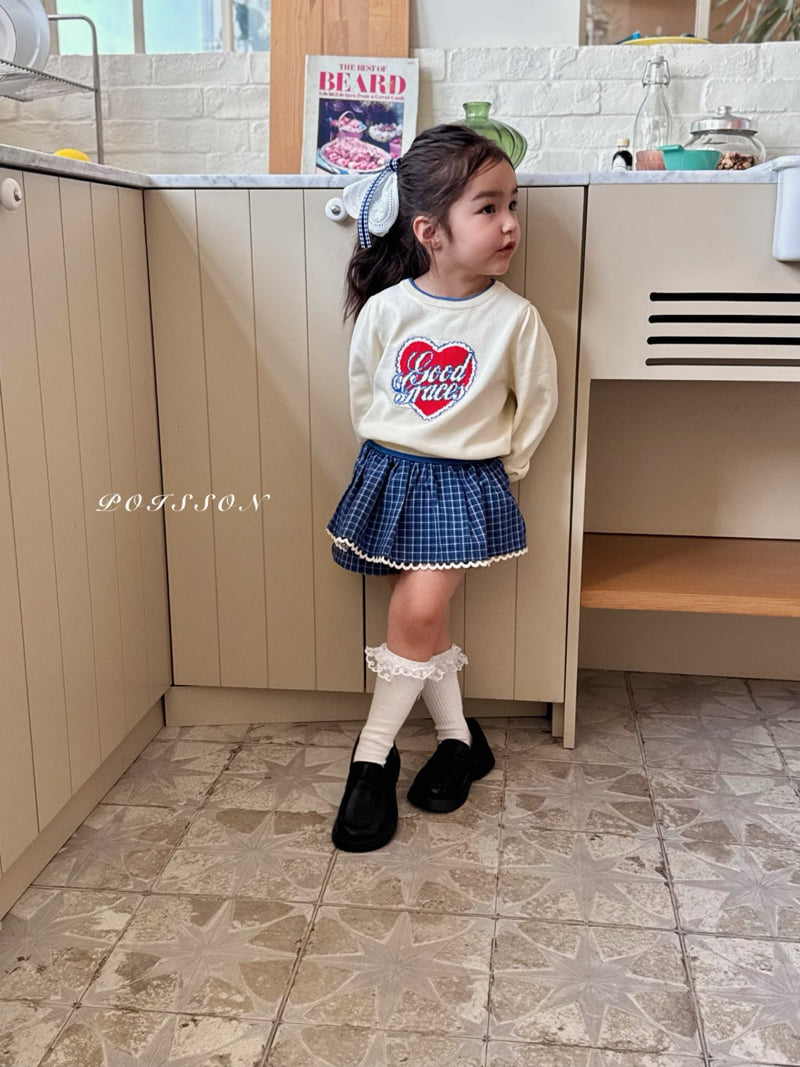 Poisson - Korean Children Fashion - #discoveringself - Cozy Heart Sweater - 7