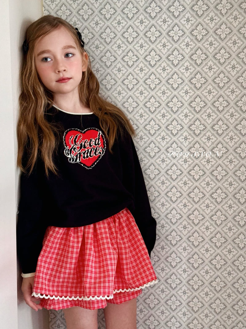Poisson - Korean Children Fashion - #discoveringself - Mary Check Skirt Pants