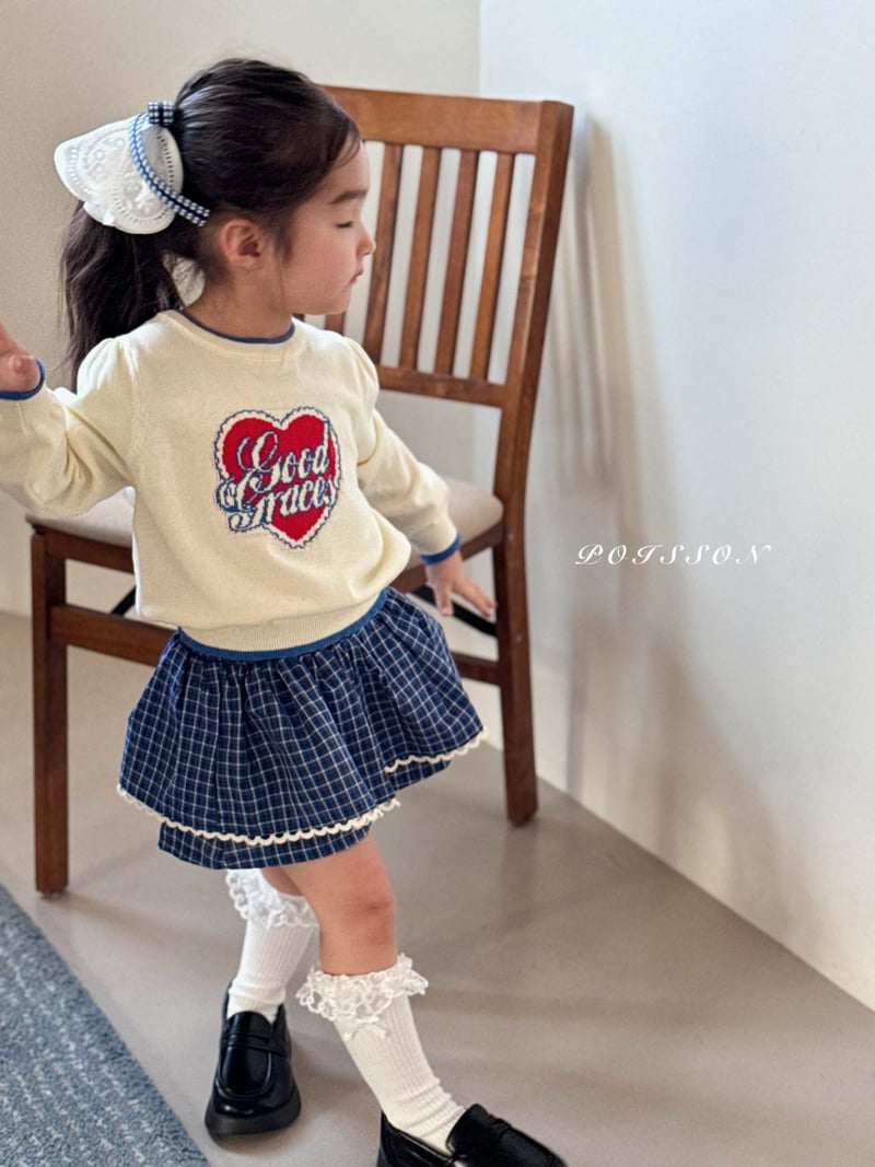 Poisson - Korean Children Fashion - #fashionkids - Cozy Heart Sweater - 8