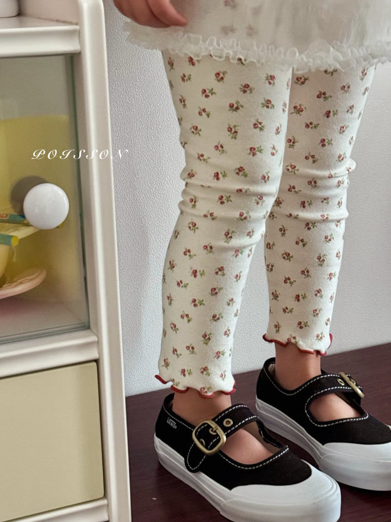 Poisson - Korean Children Fashion - #fashionkids - Flower Leggings - 7