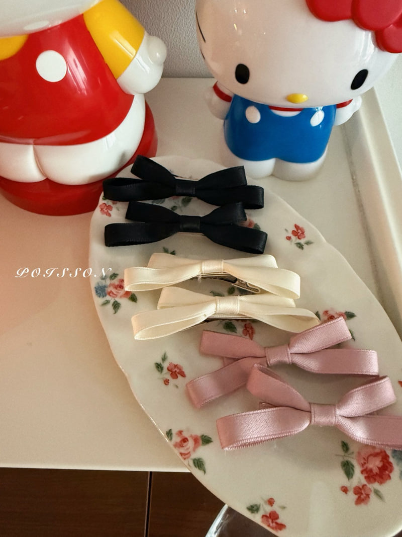 Poisson - Korean Children Fashion - #fashionkids - Madeleine Ribbon Hair Clip - 4