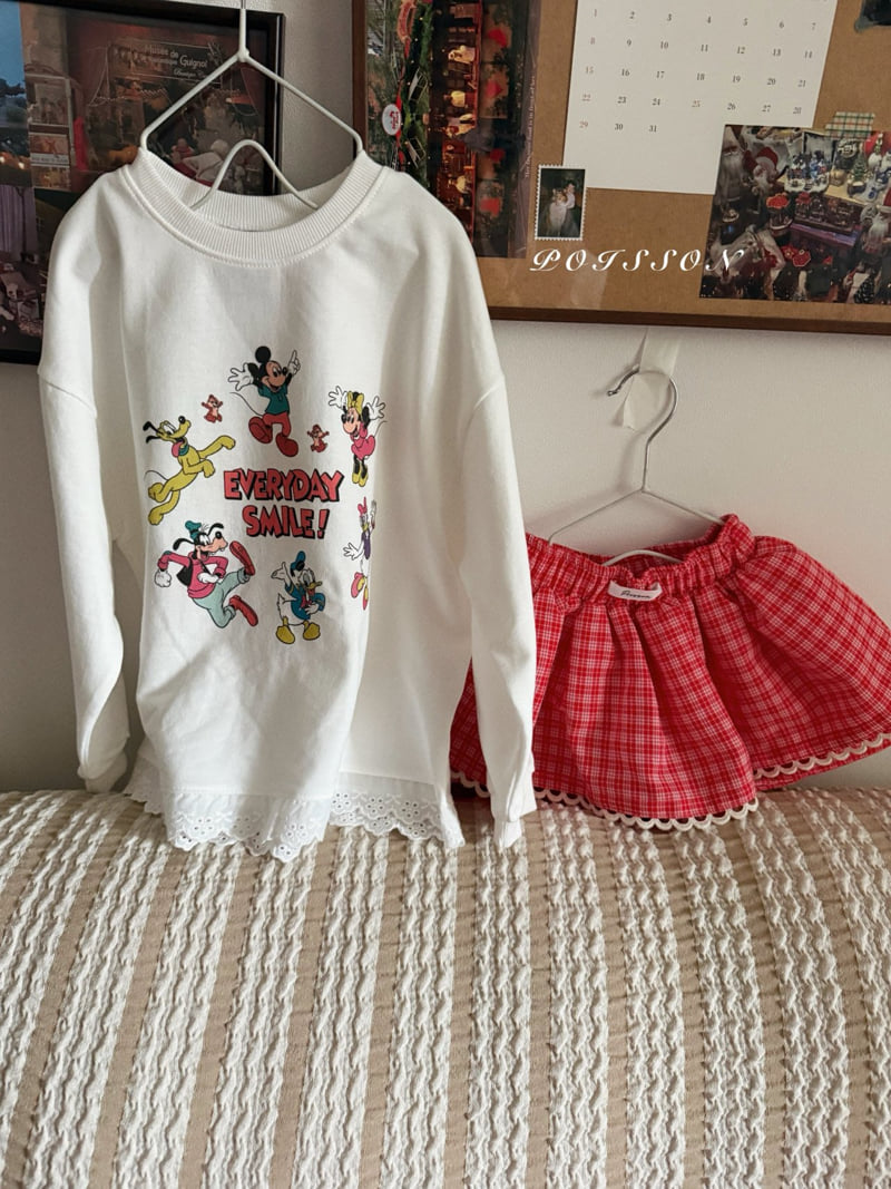 Poisson - Korean Children Fashion - #kidsshorts - Smile D Sweatshirt - 5