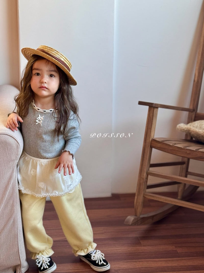 Poisson - Korean Children Fashion - #fashionkids - Mellow Ribbon Tee - 4