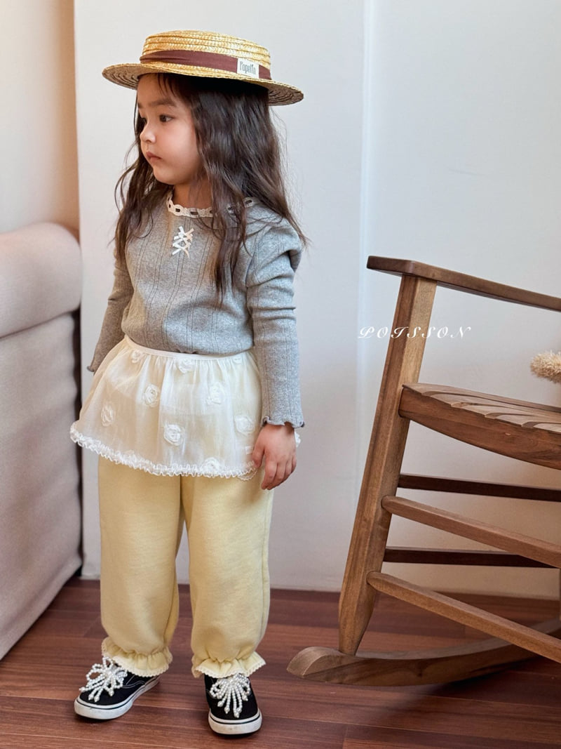 Poisson - Korean Children Fashion - #kidsstore - Mellow Ribbon Tee - 5