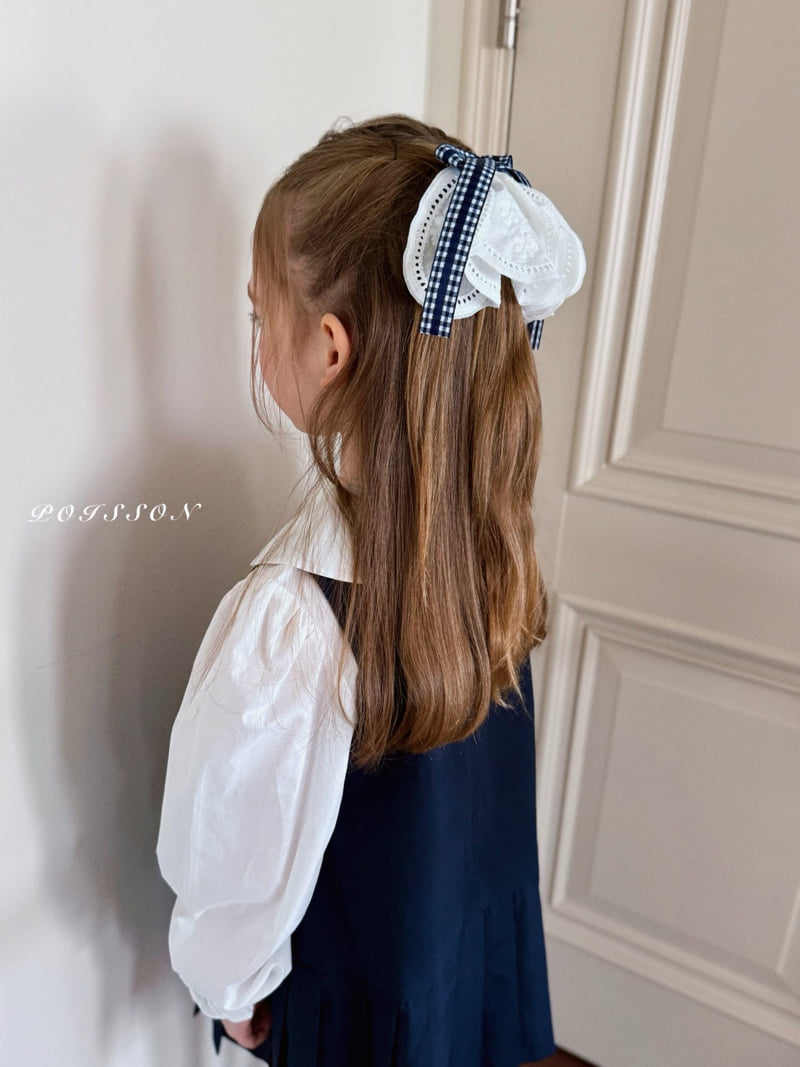 Poisson - Korean Children Fashion - #kidzfashiontrend - Bloom Ribbon Big Hair Pin - 5