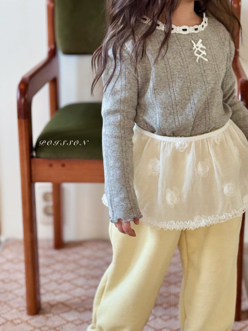 Poisson - Korean Children Fashion - #kidzfashiontrend - Mellow Ribbon Tee - 6