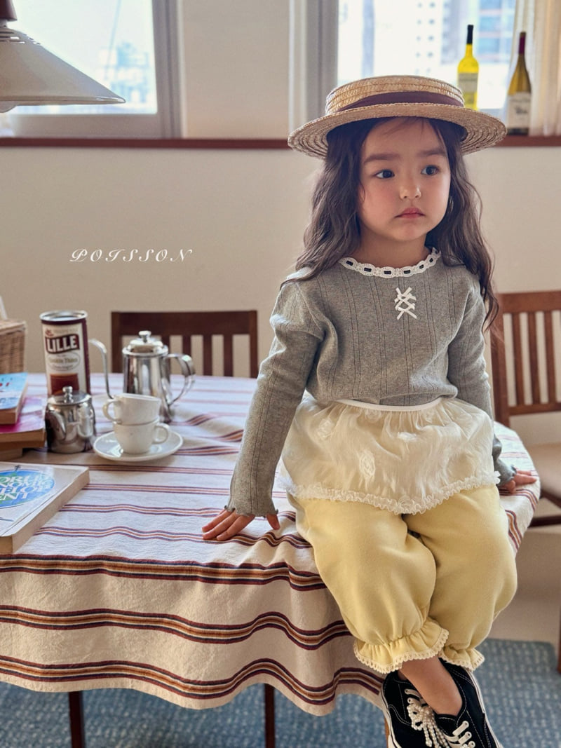 Poisson - Korean Children Fashion - #littlefashionista - Frill Jogger Pants - 12