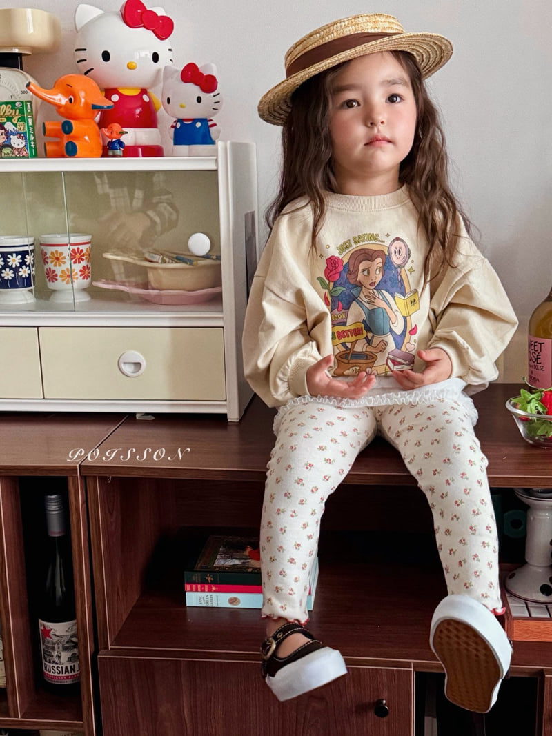 Poisson - Korean Children Fashion - #littlefashionista - Flower Leggings - 12