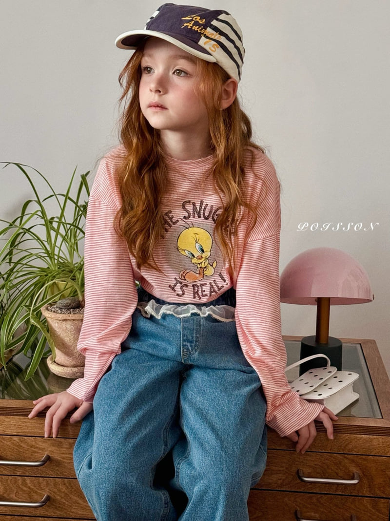 Poisson - Korean Children Fashion - #magicofchildhood - Looney Striped Tee