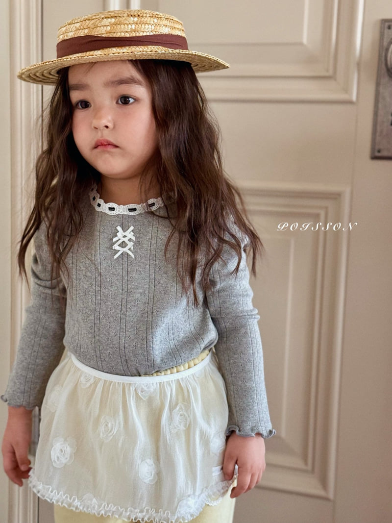 Poisson - Korean Children Fashion - #magicofchildhood - Mellow Ribbon Tee - 9