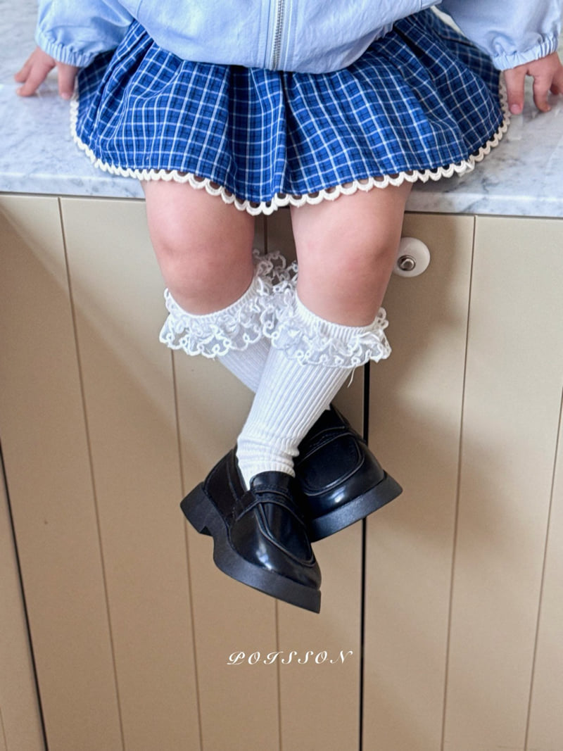 Poisson - Korean Children Fashion - #magicofchildhood - Mary Check Skirt Pants - 8