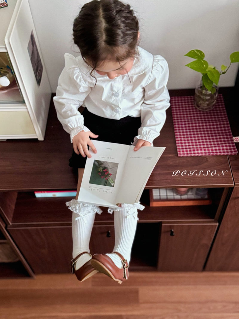 Poisson - Korean Children Fashion - #minifashionista - Bell Collar Shirt - 8