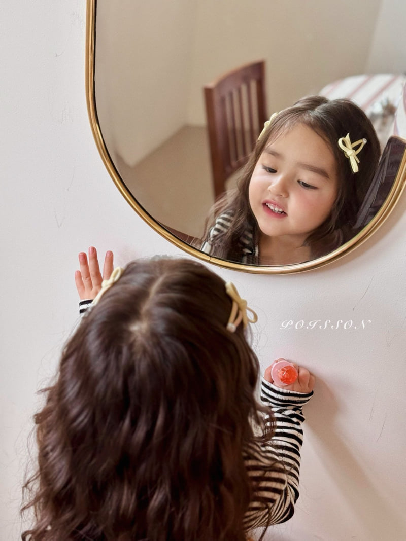 Poisson - Korean Children Fashion - #prettylittlegirls - Pearl Ribbon Phone Grip - 12