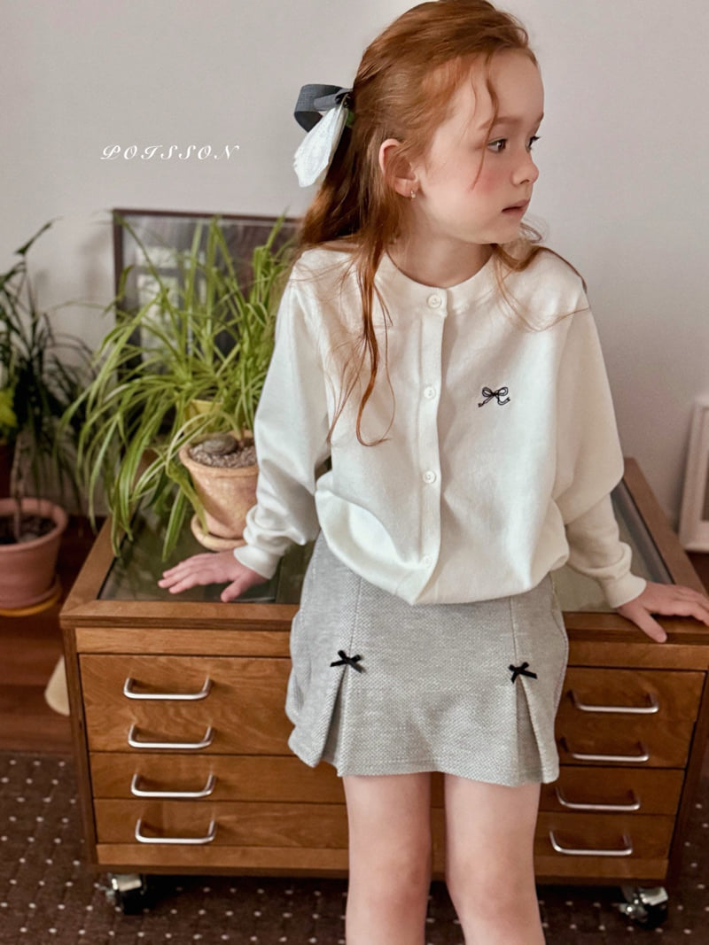 Poisson - Korean Children Fashion - #prettylittlegirls - Ribbon Embroidery Cardigan - 8