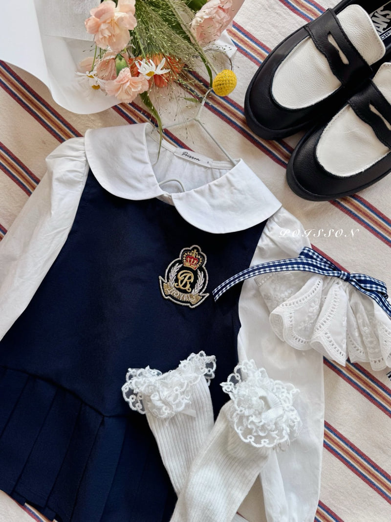 Poisson - Korean Children Fashion - #stylishchildhood - Preppy One-piece - 5