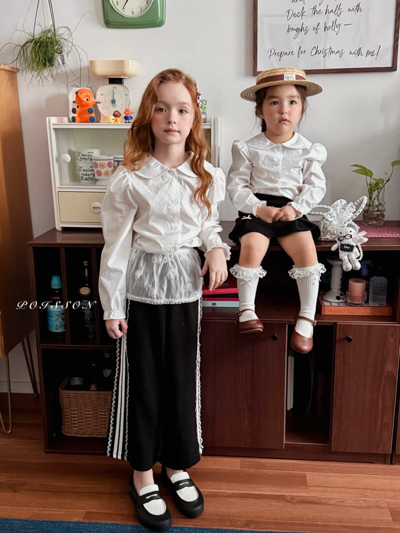 Poisson - Korean Children Fashion - #toddlerclothing - Bell Collar Shirt - 11