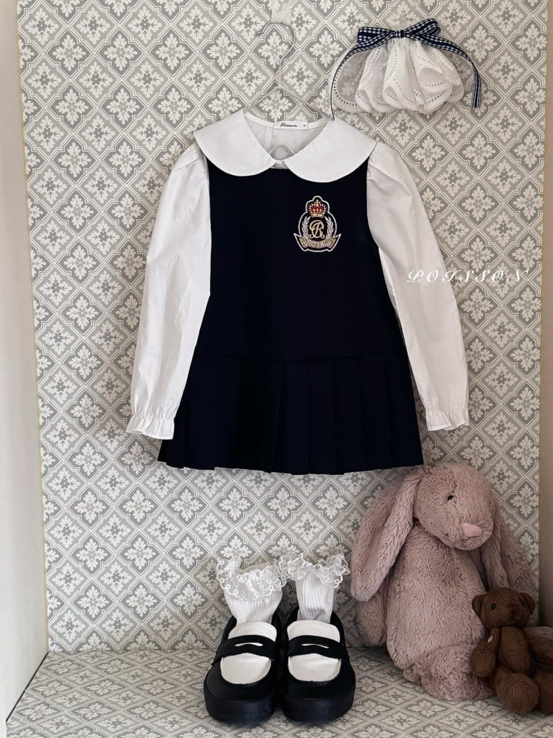 Poisson - Korean Children Fashion - #todddlerfashion - Preppy One-piece - 4